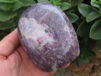 Polished Purple Lepidolite Standing Free Forms  x 3 From Madagascar - Toprock Gemstones and Minerals 