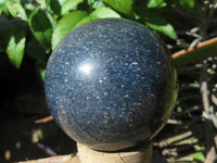 Polished Medium Sized Lazulite Spheres x 4 From Ambatfinhandrana, Madagascar - TopRock