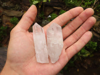 Natural Single Clear Quartz Crystals  x 35 From Mpika, Zambia - Toprock Gemstones and Minerals 