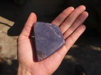 Polished  Purple Lepidolite Free Forms  x 6 From Zimbabwe