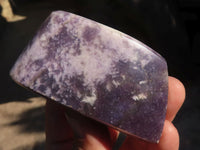 Polished  Purple Lepidolite Free Forms  x 6 From Zimbabwe