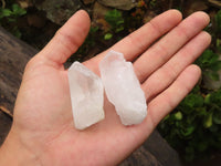 Natural Single Clear Quartz Crystals  x 35 From Mpika, Zambia - Toprock Gemstones and Minerals 