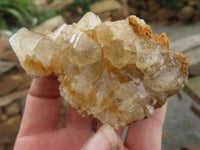 Natural Golden Limonite / Lemonite Quartz Clusters  x 24 From Zambia - Toprock Gemstones and Minerals 