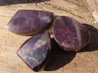 Polished  Purple Lepidolite Free Forms  x 6 From Zimbabwe