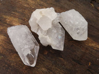 Natural Single Clear Quartz Crystals  x 35 From Mpika, Zambia - Toprock Gemstones and Minerals 