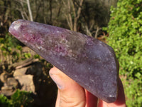 Polished  Purple Lepidolite Free Forms  x 6 From Zimbabwe