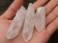 Natural Single Clear Quartz Crystals  x 35 From Mpika, Zambia - Toprock Gemstones and Minerals 