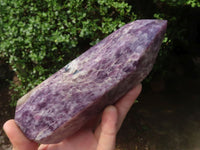 Polished Purple Lepidolite Points  x 2 From Madagascar - TopRock