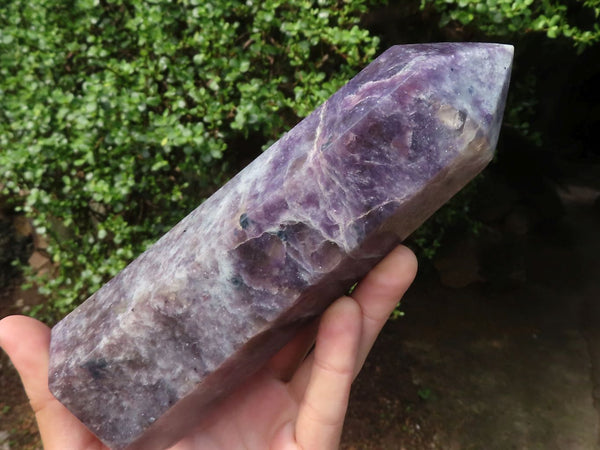 Polished Purple Lepidolite Points  x 2 From Madagascar - TopRock