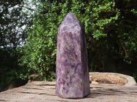 Polished Purple Lepidolite Points  x 2 From Madagascar - TopRock