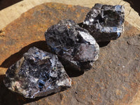 Natural Rare Silver Lead Galena Specimens  x 6 From Namibia - Toprock Gemstones and Minerals 