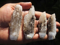 Natural Drusy Quartz Coated Fluorescent Peach Calcite Crystal Specimens  x 35 From Alberts Mountain, Lesotho - Toprock Gemstones and Minerals 