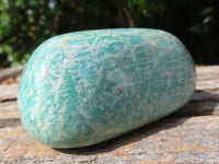 Polished Blue Amazonite Palm Stones  x 12 From Zimbabwe - TopRock