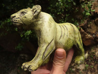 Polished  Leopard Stone Lioness - Medium - Sold per piece - From Zimbabwe - TopRock