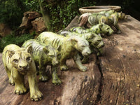 Polished  Leopard Stone Lioness - Medium - Sold per piece - From Zimbabwe - TopRock