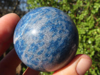 Polished Blue Spotted Spinel Quartz Spheres  x 6 From Madagascar - Toprock Gemstones and Minerals 