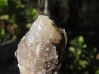 Natural Drusy Quartz Coated Fluorescent Peach Calcite Crystal Specimens  x 35 From Alberts Mountain, Lesotho - Toprock Gemstones and Minerals 