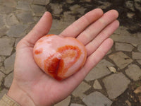 Polished Beautiful Carnelian Agate Hearts  x 6 From Madagascar - TopRock