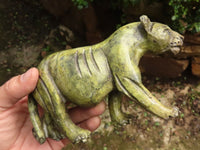 Polished  Leopard Stone Lioness - Medium - Sold per piece - From Zimbabwe - TopRock