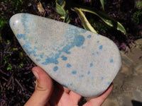 Polished Blue Spotted Spinel Dalmatian Stone Standing Free Forms x 2 From Madagascar - TopRock