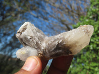 Natural Drusy Quartz Coated Fluorescent Peach Calcite Crystal Specimens  x 35 From Alberts Mountain, Lesotho - Toprock Gemstones and Minerals 