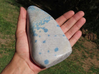 Polished Blue Spotted Spinel Dalmatian Stone Standing Free Forms x 2 From Madagascar - TopRock