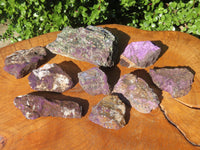 Natural Rough Small Purpurite Specimens x 9 From Erongo, Namibia - TopRock