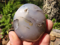 Polished Lovely Banded Agate Palm Stones  x 12 From Madagascar - Toprock Gemstones and Minerals 