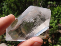 Polished Double Terminated Clear Quartz Crystals With Smokey Phantoms  x 6 From Madagascar - TopRock