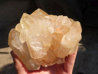 Natural Multi Terminated Floater Quartz Formations  x 3 From Madagascar