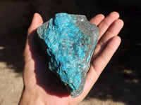 Natural Rough Blue Shattuckite Specimens  x 4 From Kaokoveld, Namibia - Toprock Gemstones and Minerals 