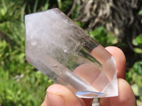 Polished Double Terminated Clear Quartz Crystals With Smokey Phantoms  x 6 From Madagascar - TopRock