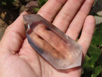 Polished Double Terminated Clear Quartz Crystals With Smokey Phantoms  x 6 From Madagascar - TopRock