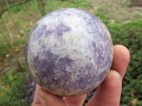 Polished Purple Lepidolite Mica Spheres  x 4 From Madagascar - TopRock