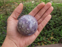 Polished Purple Lepidolite Mica Spheres  x 4 From Madagascar - TopRock