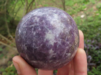 Polished Purple Lepidolite Mica Spheres  x 4 From Madagascar - TopRock