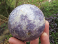 Polished Purple Lepidolite Mica Spheres  x 4 From Madagascar - TopRock