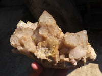 Natural Large Cascading White Phantom Smokey Quartz Cluster x 1 From Luena, Congo