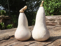 Polished Butternut Carvings  x 3 From Zimbabwe - TopRock