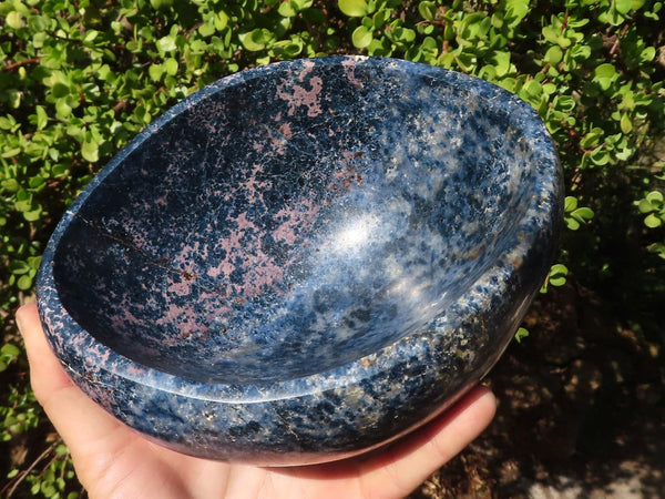 Polished Rare Blue Dumortierite Bowl  x 1 From Madagascar