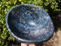 Polished Rare Blue Dumortierite Bowl  x 1 From Madagascar