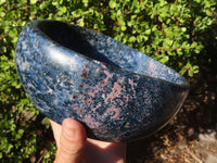 Polished Rare Blue Dumortierite Bowl  x 1 From Madagascar