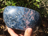 Polished Rare Blue Dumortierite Bowl  x 1 From Madagascar