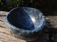 Polished Rare Blue Dumortierite Bowl  x 1 From Madagascar