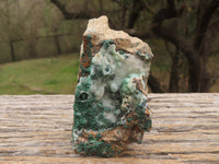 Natural Blue Drusy Chrysocolla Dolomite Specimens With Malachite x 4 From Congo - TopRock