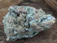 Natural Blue Drusy Chrysocolla Dolomite Specimens With Malachite x 4 From Congo - TopRock