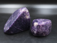 Polished Deep Purple Lepidolite Free Forms x 2 From Zimbabwe - TopRock