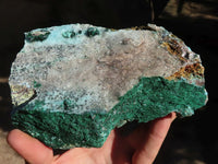 Natural Drusy Coated Chrysocolla With Malachite & Heterogonite   x 2 From Likasi, Congo - Toprock Gemstones and Minerals 