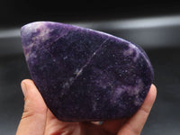 Polished Deep Purple Lepidolite Free Forms x 2 From Zimbabwe - TopRock