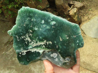 Polished Green Mtorolite / Emerald Chrome Chrysoprase Plates  x 2 From Zimbabwe - TopRock